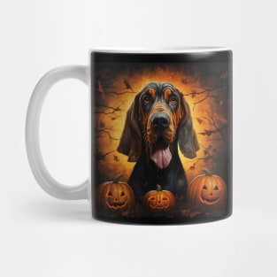 Bloodhound dog Halloween Mug